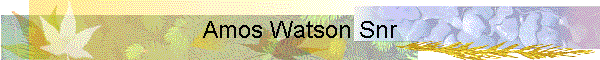 Amos Watson Snr