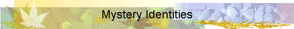 Mystery Identities