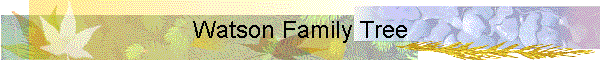 Watson Family Tree